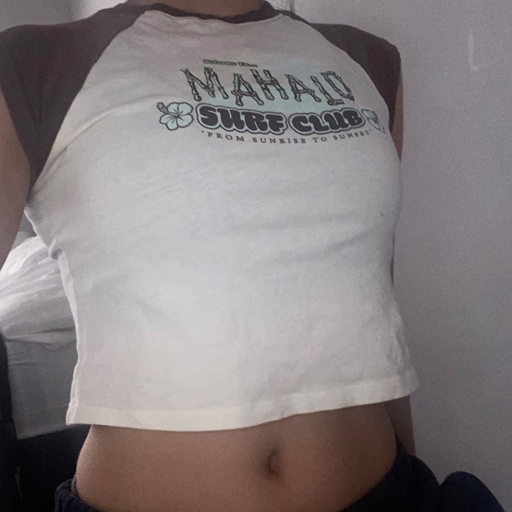 H&M Graphic Cropped Baby Tee